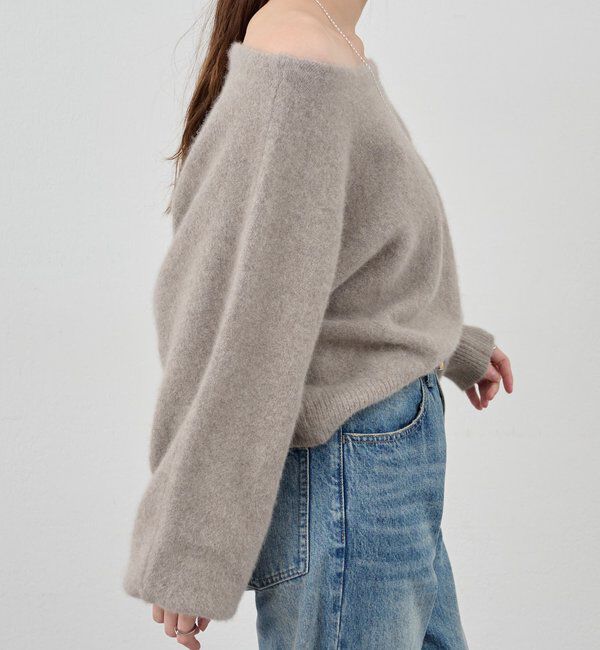  「ファーウールオフショルニット」|ニット・セーター|