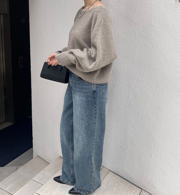  「ファーウールオフショルニット」|ニット・セーター|