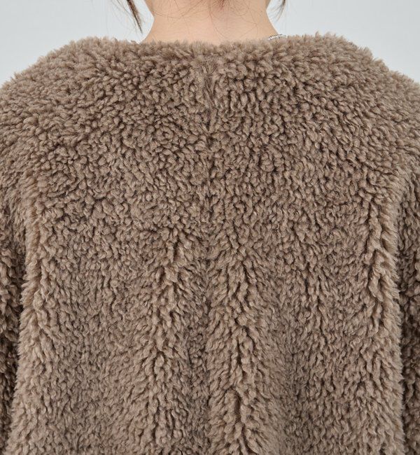  「ノーカラーボアコート」|その他|