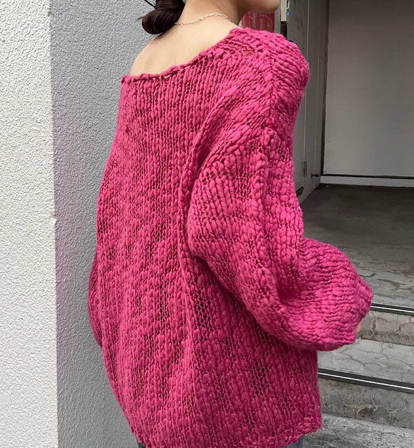  「テクスチャーオーバーニット」|パーカー|