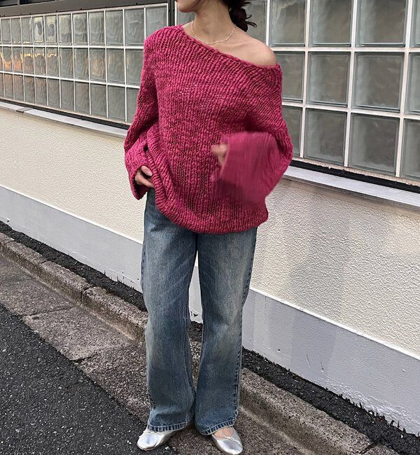  「テクスチャーオーバーニット」|パーカー|