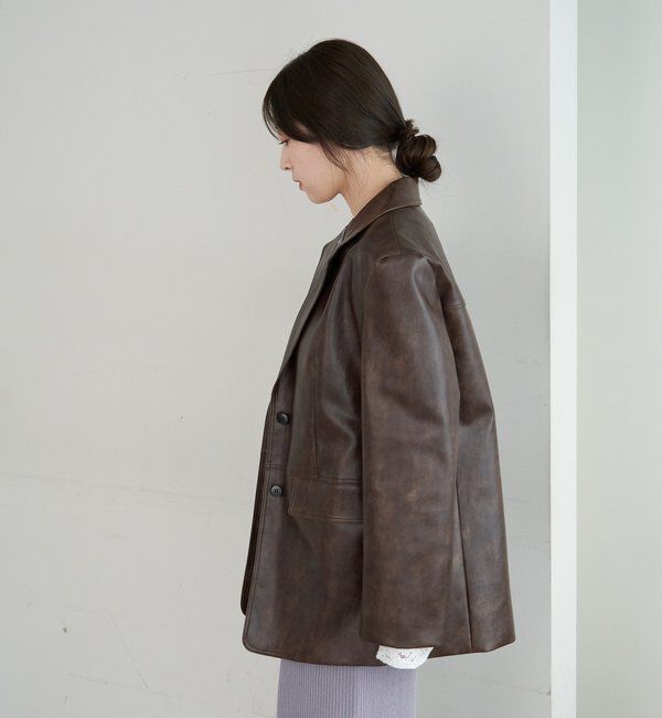  「レザーテーラージャケット」|テーラードジャケット|