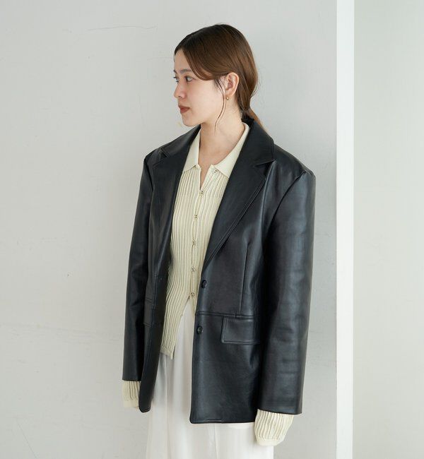  「レザーテーラージャケット」|テーラードジャケット|