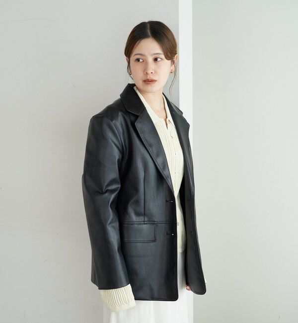  「レザーテーラージャケット」|テーラードジャケット|