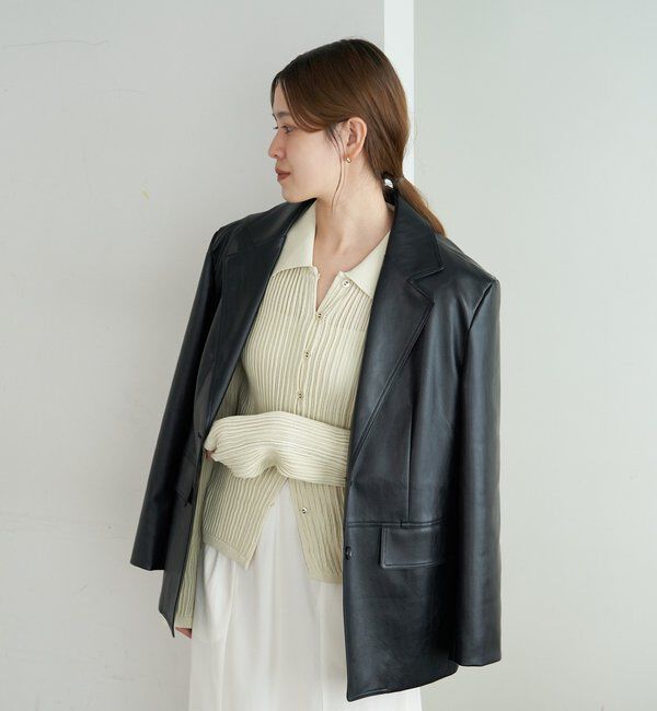  「レザーテーラージャケット」|テーラードジャケット|