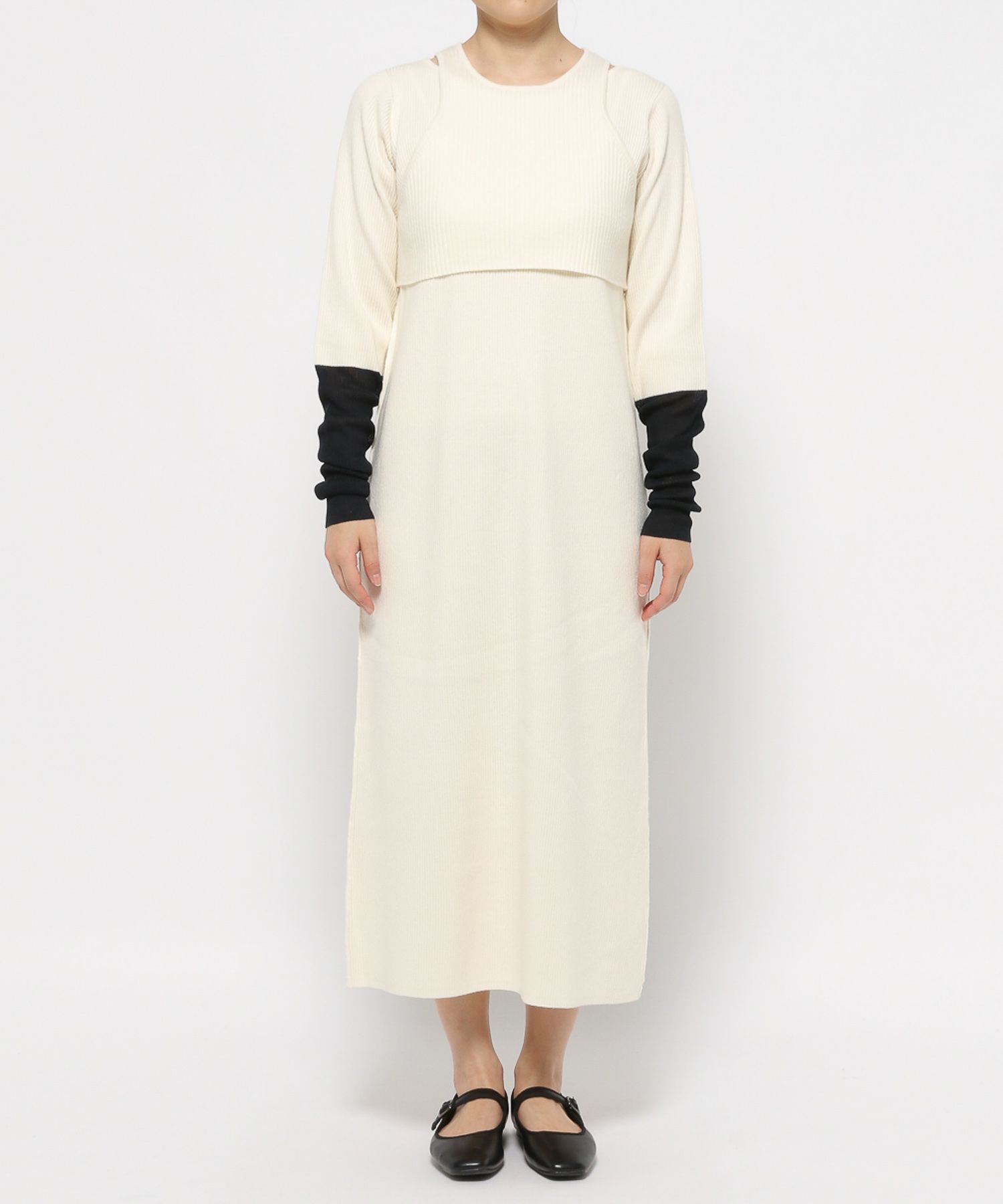 LOWRYS FARM「タンクトップ&ソデシアーワンピース」|ワンピース|