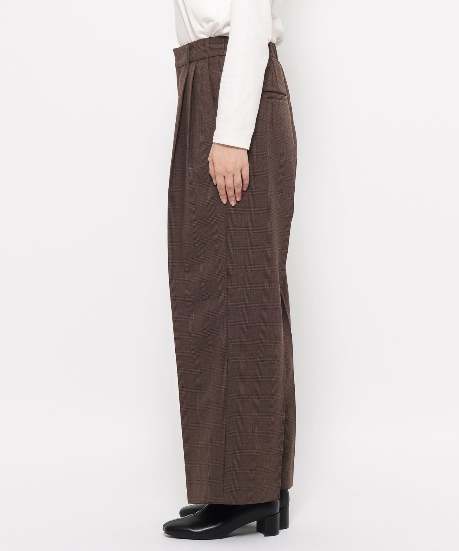 LOWRYS FARM「ラナテックワイドパンツ」|チノ|