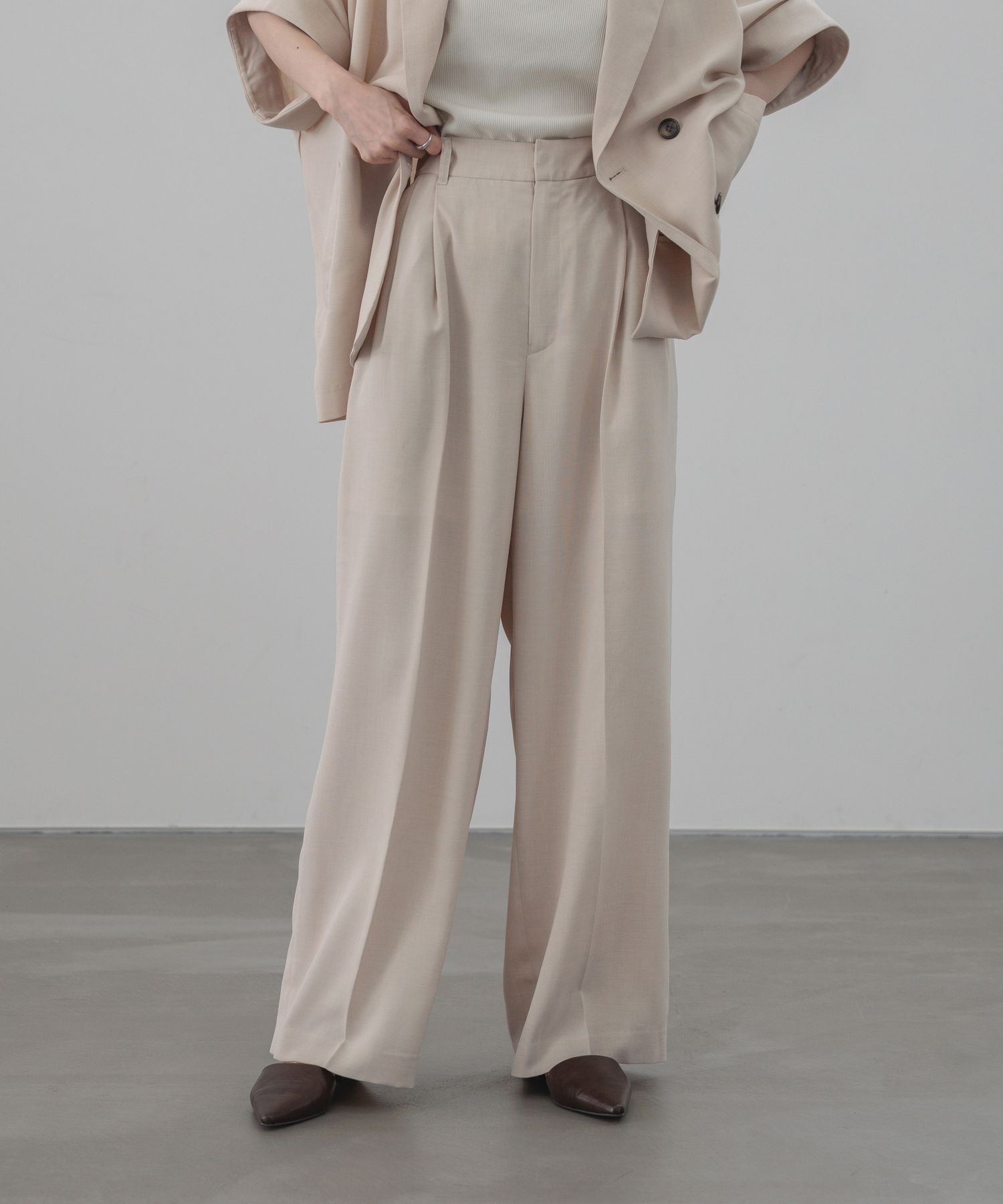 LOWRYS FARM「バスケットワイドパンツ」|スラックス|NTL