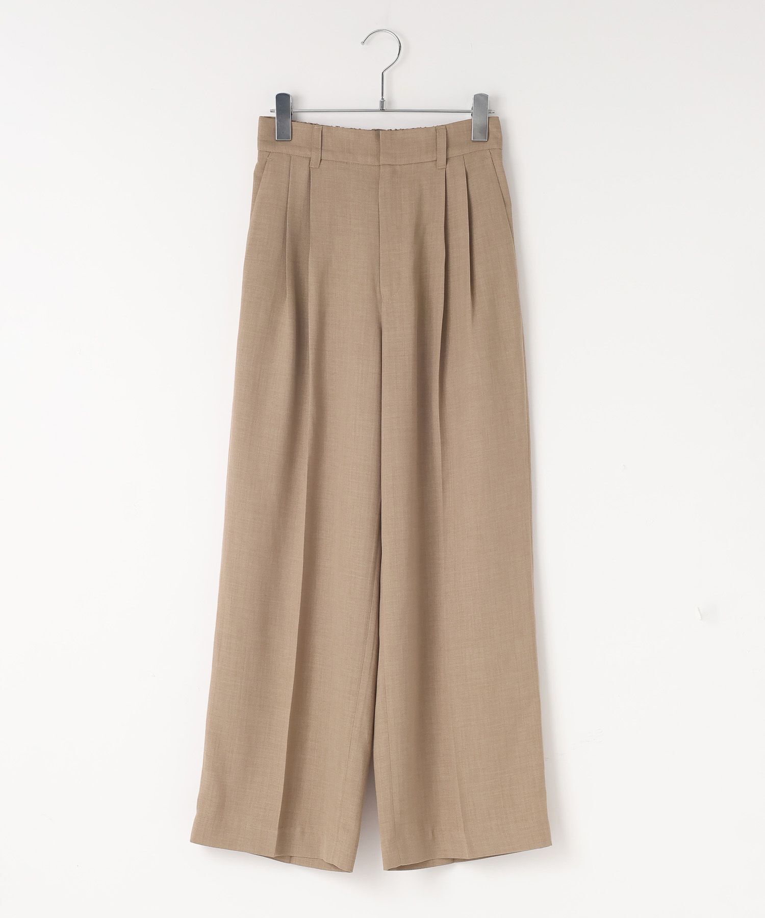 LOWRYS FARM「バスケットワイドパンツ」|スラックス|BRN2