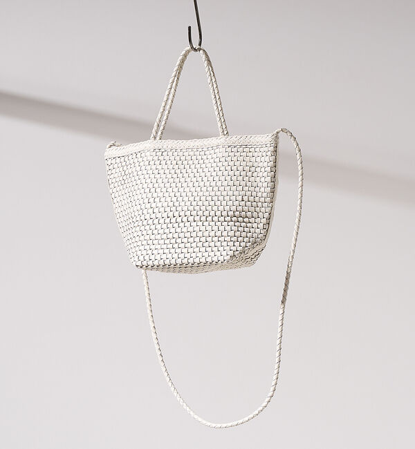 collex「レザーメッシュ2WAYトートバッグ」|トートバッグ|ホワイト