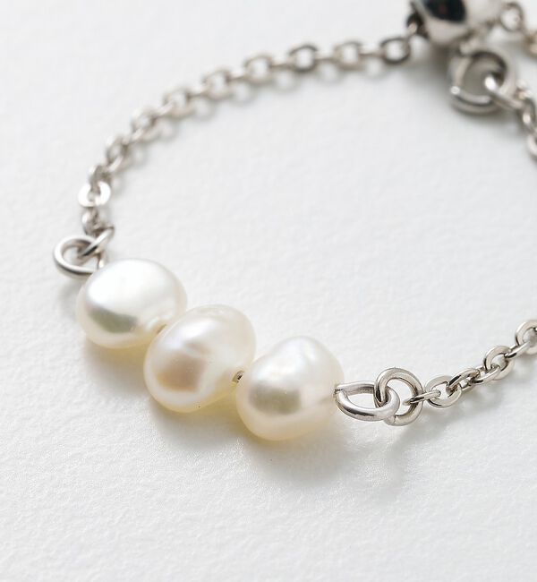 collex「【dignif】【金属アレルギー対応】パールチェーンリング」|リング|