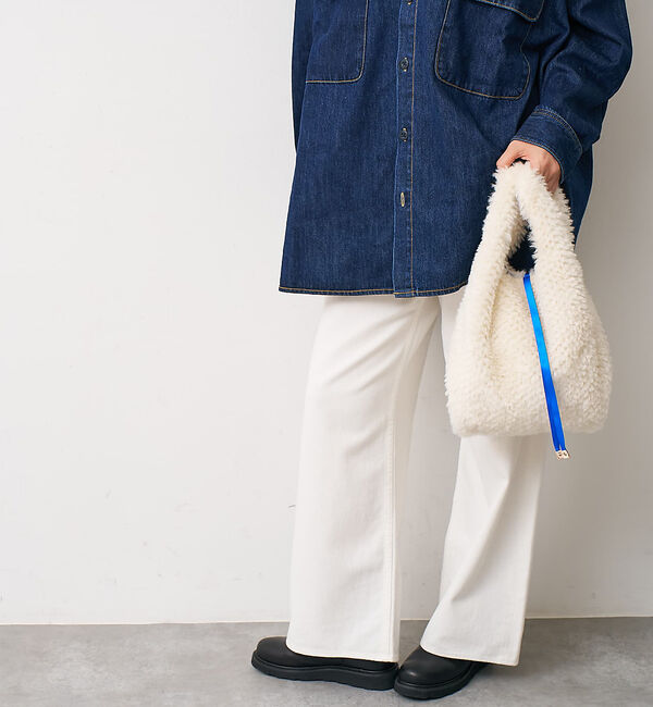 collex「【WEB限定】【EARTH MADE】ボア テープ マルシェバッグ」|ハンドバッグ|