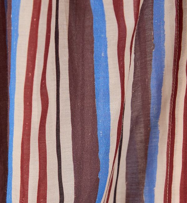 collex「ブロックプリント ユラギ ストライプブラウス【予約】」|シャツ・ブラウス|