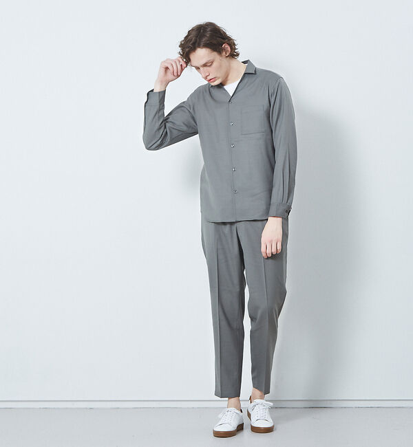 ABAHOUSE「【セットアップ対応】ライトウール スリム テーパード パンツ」|その他|