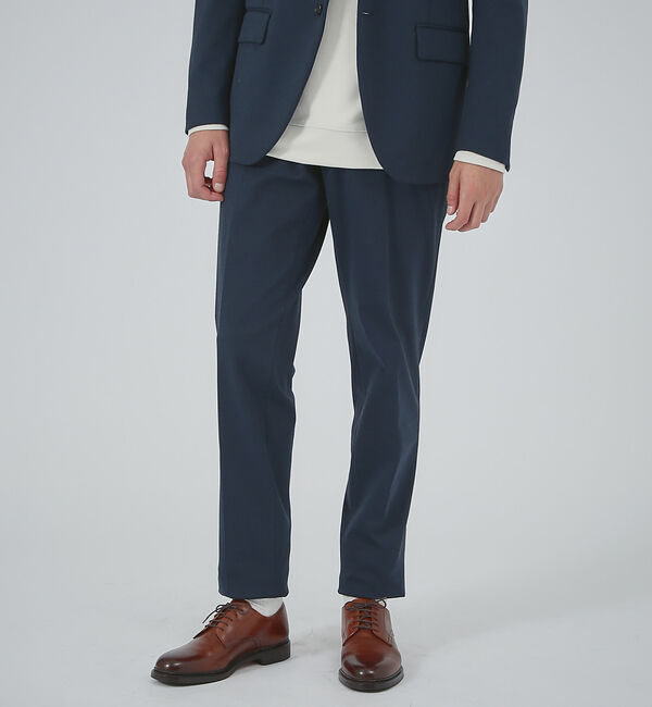 ABAHOUSE「【セットアップ対応】2WAY ポンチ シャンブレー スラックス」|スラックス|ネイビー