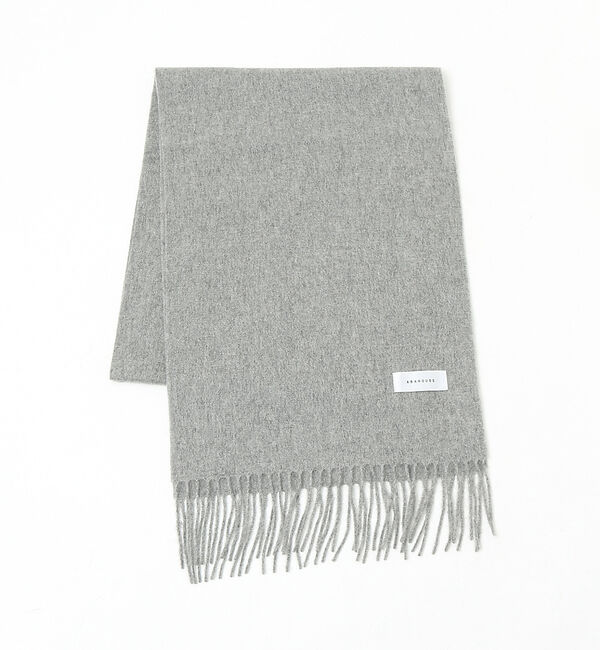 ABAHOUSE「【カシミヤ100%】 細幅 ベーシック マフラー 30&times;164」|マフラー|ライトグレー