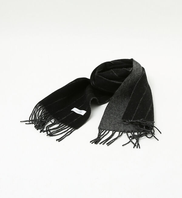 ABAHOUSE「【ウール&times;カシミヤ】細幅マフラー 30&times;170【ピンストライプ/チェック】」|マフラー|