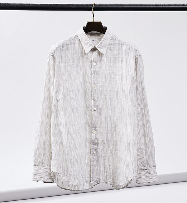 ABAHOUSE「【リンクルストライプ】レギュラーカラーシャツ」|シャツ・ブラウス|