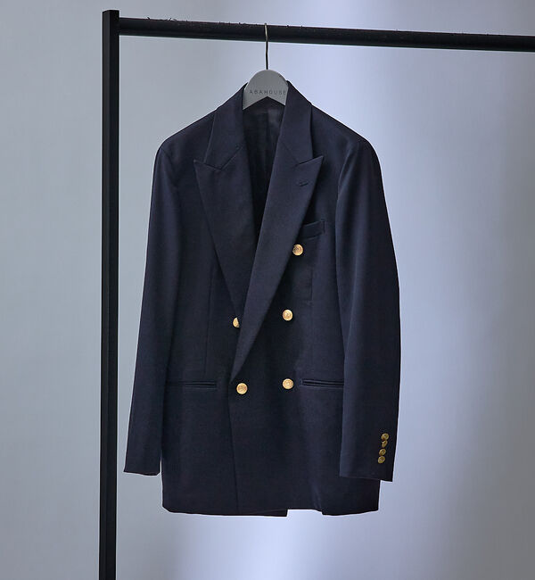 ABAHOUSE「【40周年】オーバーサイズ 紺ブレザー」|テーラードジャケット|