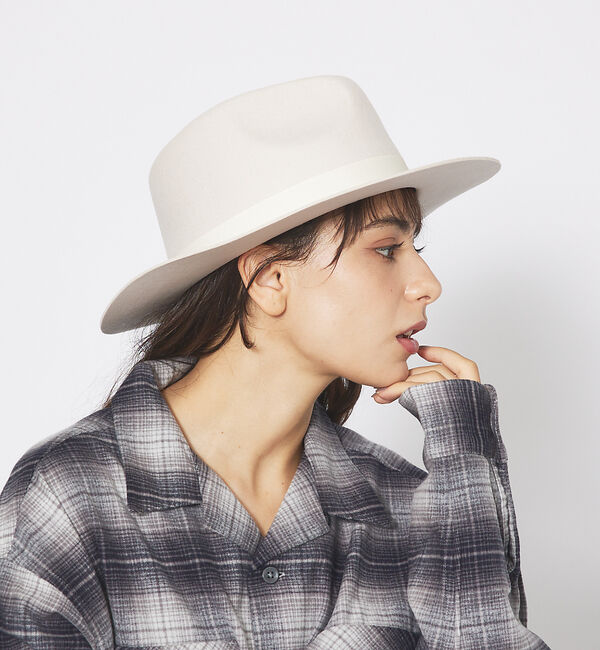 ABAHOUSE「【RUBEN/ルーベン】フェルトロングブリムハット / FELT LONG Wi」|その他|アイボリー
