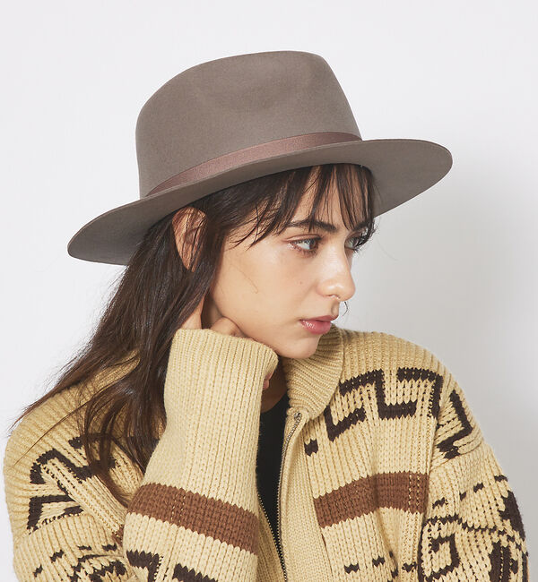 ABAHOUSE「【RUBEN/ルーベン】フェルトロングブリムハット / FELT LONG Wi」|その他|グレージュ