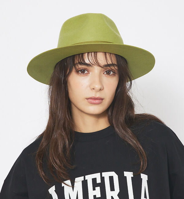 ABAHOUSE「【RUBEN/ルーベン】フェルトロングブリムハット / FELT LONG Wi」|その他|グリーン系その他1