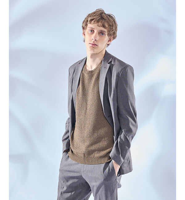 ABAHOUSE「フルニードル メッシュニットTシャツ」|Tシャツ・カットソー|