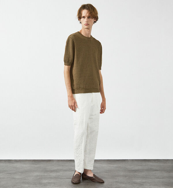 ABAHOUSE「フルニードル メッシュニットTシャツ」|Tシャツ・カットソー|