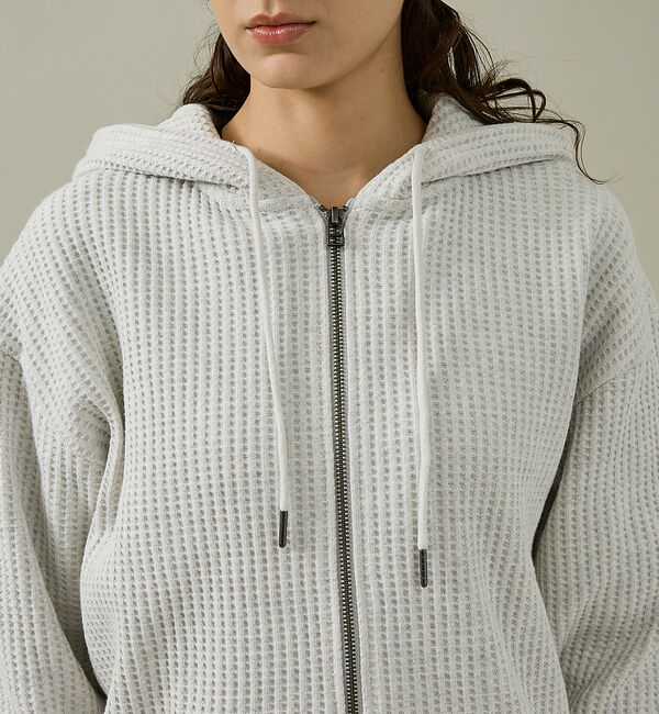 ABAHOUSE「【JEMORGAN /ジェーイーモーガン】ビッグワッフルWジップパーカー/フーデ」|パーカー|