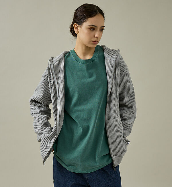 ABAHOUSE「【JEMORGAN /ジェーイーモーガン】ビッグワッフルWジップパーカー/フーデ」|パーカー|