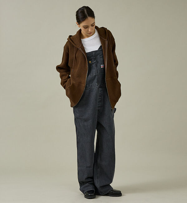 ABAHOUSE「【JEMORGAN /ジェーイーモーガン】ビッグワッフルWジップパーカー/フーデ」|パーカー|