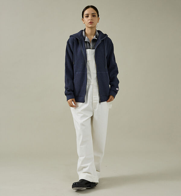 ABAHOUSE「【JEMORGAN /ジェーイーモーガン】ビッグワッフルWジップパーカー/フーデ」|パーカー|