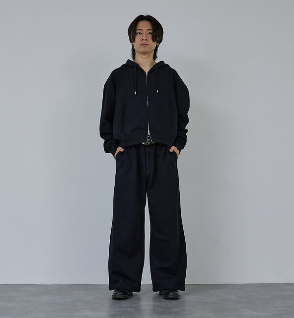 ABAHOUSE「【AH ABAHOUSE】クロップド ダブルジップ スウェットフーディー / セ」|パーカー|