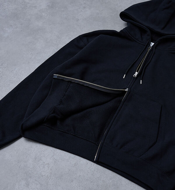 ABAHOUSE「【AH ABAHOUSE】クロップド ダブルジップ スウェットフーディー / セ」|パーカー|