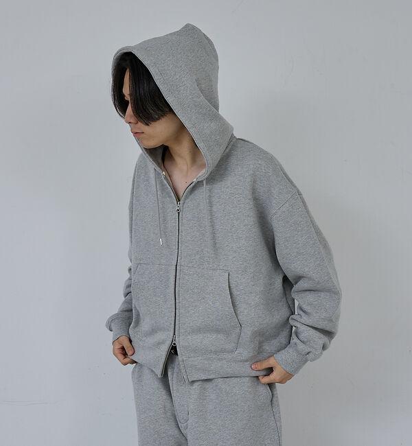 ABAHOUSE「【AH ABAHOUSE】クロップド ダブルジップ スウェットフーディー / セ」|パーカー|