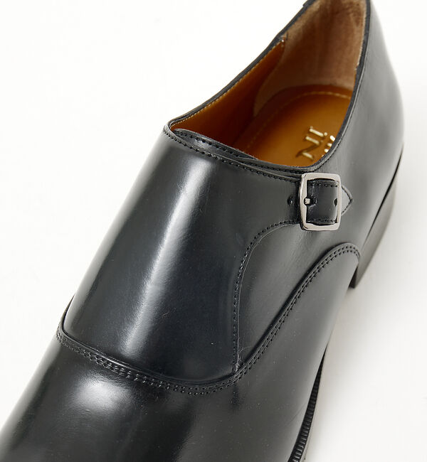 alfredoBANNISTER「【一部店舗＋WEB限定】セミスクエアトゥ シングルモンク プレーントゥ シューズ」|ビジネス・ドレスシューズ|