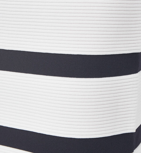 Rouge vif「変形ボーダーストレッチニットスカート」|スカート|