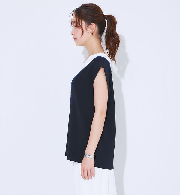 Rouge vif「Ｖネックニットベスト」|ベスト・ジレ|