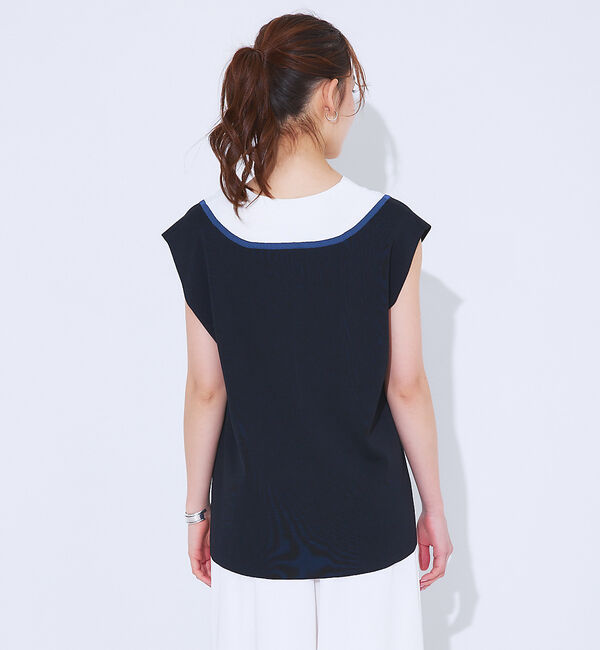 Rouge vif「Ｖネックニットベスト」|ベスト・ジレ|