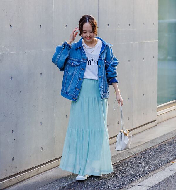 Rouge vif「【セットアップ対応】シアーティアードスカート」|スカート|