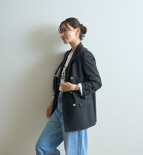 Rouge vif「テーラードダブルジャケット」|テーラードジャケット|