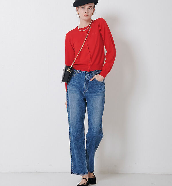 Rouge vif「ロゴ刺繍カーディガン」|カーディガン|