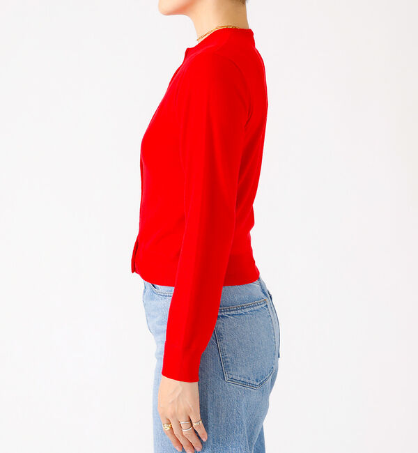 Rouge vif「ロゴ刺繍カーディガン」|カーディガン|