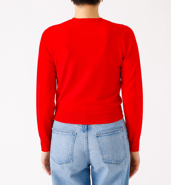 Rouge vif「ロゴ刺繍カーディガン」|カーディガン|