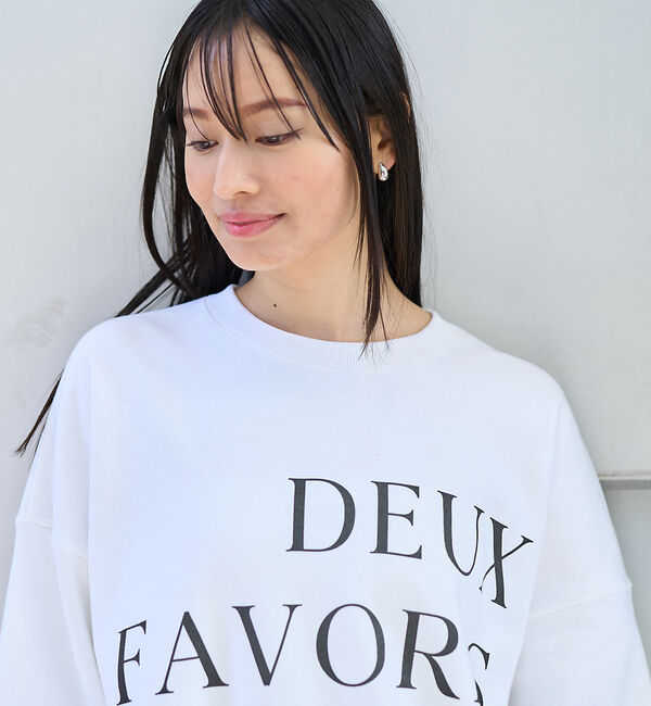 Rouge vif「オーバーサイズロゴスウェット」|スウェット・ジャージ|