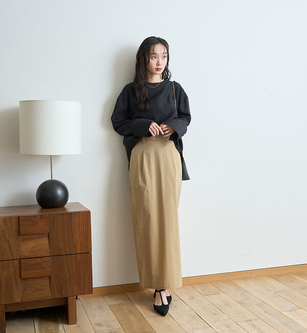 Rouge vif「クルーネック袖ギャザーシアーブラウス」|シャツ・ブラウス|