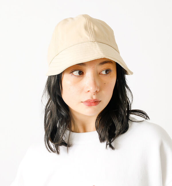Rouge vif「【Ruben/ルーベン】フェイクナイロンデイリーキャップ（つば深め）【WEB限定」|その他|ベージュ