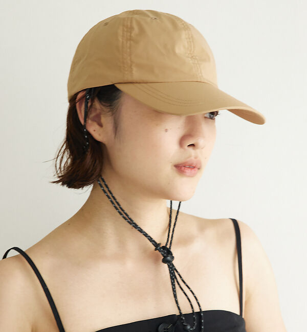 Rouge vif「【RUBEN/ルーベン】ビーチハット / ストラップ付きキャップ / ロングブリ」|その他|ベージュ