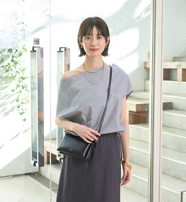 Rouge vif「ドレープカラーブラウス」|シャツ・ブラウス|