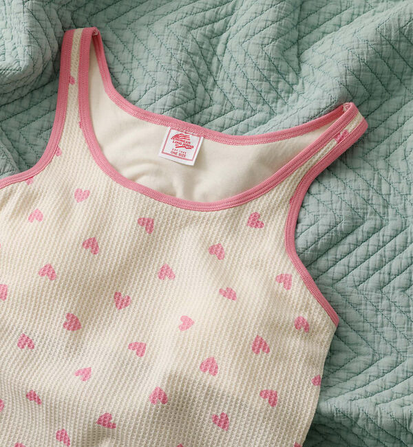 Rouge vif「【JEMORGAN/ジェーイーモーガン】カップ付クレリックタンクハート柄/カップ」|キャミソール|